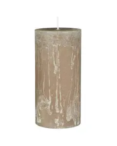 Rustikbloklys hør 6,8x14cm