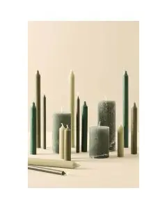 Rustikbloklys mosgrøn 6,8x14cm