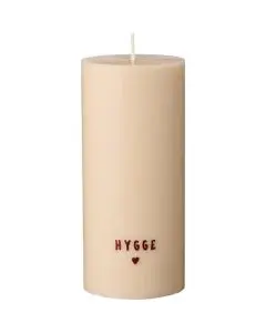 Bloklys Svanemærket kit med rustic brown tekst "hygge"