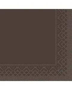 Sovie 33x33 3-lags 20stk serviet - Brun