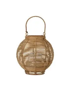 Malua Lanterne m/Glas, Natur, Rattan
