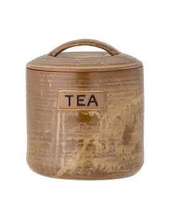 Aeris Tea Krukke m/Låg Stentøj - Brun