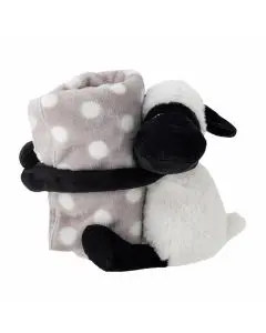 Bloomingville MINI Dolly Bamse med Tæppe - Hvid