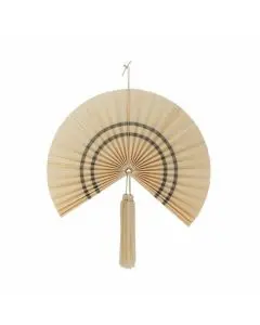 Bloomingville Jaime Bambusvifte Vægdekoration - Natur m/mørke detaljer