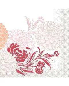 Mank Middagsserviet 3-lags 100stk - Clarissa Bordeaux