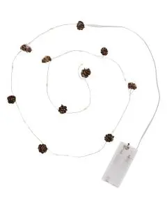 Lyskæde med 10 LED-lys og kogler - Indendørs