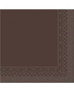 Mank Middagsserviet 3-lags 100stk - Brun