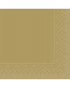 Mank Middagsserviet 3-lags 100stk - Guld