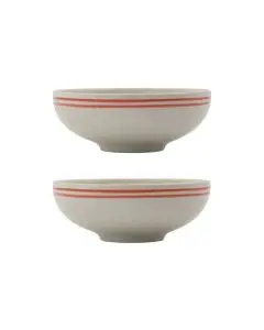Nicolas Vahé Bistro Skål 2stk - Hvid / Rød