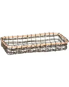 Ib Laursen Servietholder m/bambuskant aflang - Passer t/10x20cm serviet