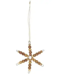 Stjerne t/ophæng m/jutesnor - 12cm