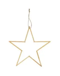 Stjerne t/ophæng Træ - 21,5cm
