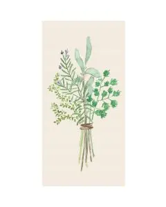 Ib Laursen Middagsserviet 3-lags 16stk - Krydderurtebuket