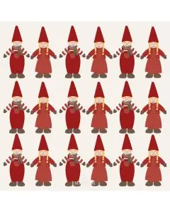 Ib Laursen Frokostserviet 3-lags 20stk - Nisser hånd i hånd