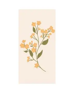 Ib Laursen Middagsserviet 3-lags 16stk - Gul Blomst