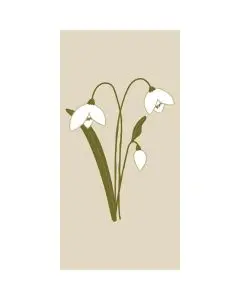 Ib Laursen Middagsserviet 3-lags 16stk - Vintergæk