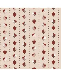 Serviet flettede hjerter 20 stk pr pakke
