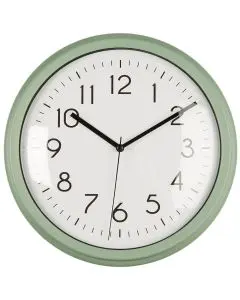 Vægur støvgrøn m/kant - Ø26cm