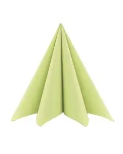 Mank stofligende serviet - 40x40cm - 50stk Æblegrøn