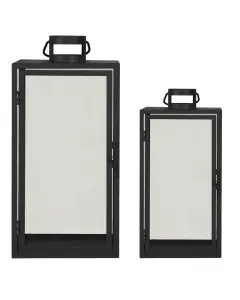 Alabama Lanterne 2stk - Sort