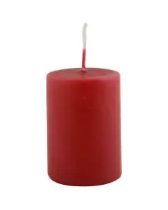 Bloklys 4x6 cm - Mørkerød