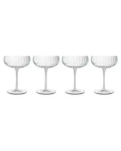 Luigi Bormioli Optica Champagneskål 30 cl 4 stk