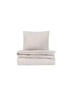 DAWN Sengetøj 140x200cm - Pinstripe OFF WHITE