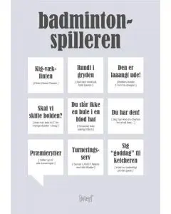 Dialægt kort - Badmintonspilleren