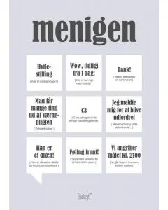 Dialægt kort - Menigen