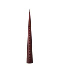 Ester & Erik Kalenderlys Kegleform 37cm - Deep Wine