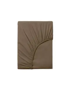DAWN Percale Faconlagen 160x200x35cm - Mocha Brown