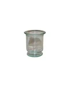 Fyrfadsstage Genbrugsglas Klar  7cm