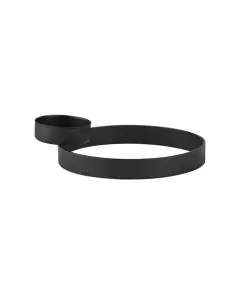 Fyrfadsstage metal - Sort