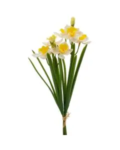 Evigheds Kornblomst Buket 66cm - Hvid