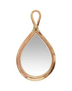 Håndspejl m/bambuskant