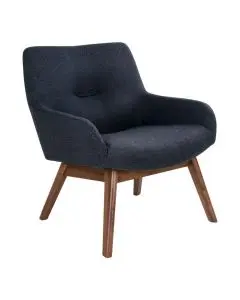 London Lænestol - Mørkegrå / Valnød