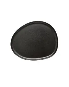 RAW Organic Frokosttallerken 24x21cm - Titanium Black