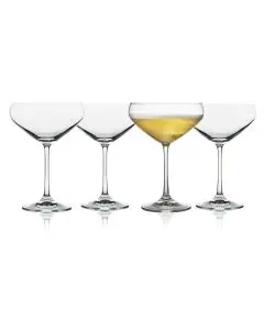 Lyngby Glas Juvel Champagneskål 34 cl 4 stk