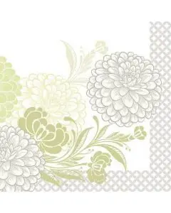 Mank stofligende serviet - 40x40cm - 50stk Clarissa Grøn