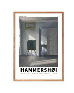 Vilhelm Hammershoi - Interior med en Osel