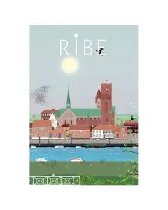 Lydia Wienberg Byplakat 50x70cm - Ribe