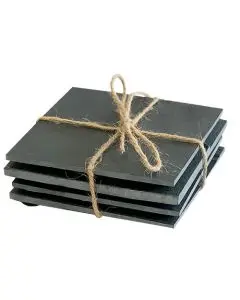 Skiferplade 10x10cm 4stk