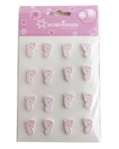 Babyfødder 16 stk - Lyserød