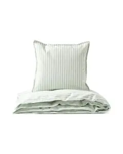 Studio Feder Sengetøj 140x200cm - SOFT MINT STRIPE
