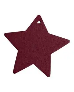 Stjerne i træ - Bordeaux