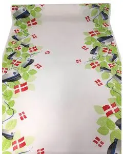 Studenter Stofligende Bordløber 0,4x4,8m - Blå