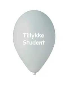 Ballon Student Grå - 10stk