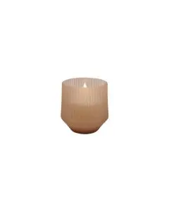 Uyuni LED Duftlys Glas 8,5x9,5cm - Uplift, Beige 