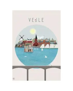 Lydia Wienberg Byplakat 50x70cm - Vejle Rund