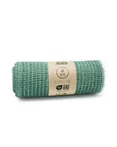 Sizonet jute bordløber 30cm x 5m - Cascade/Sage Green